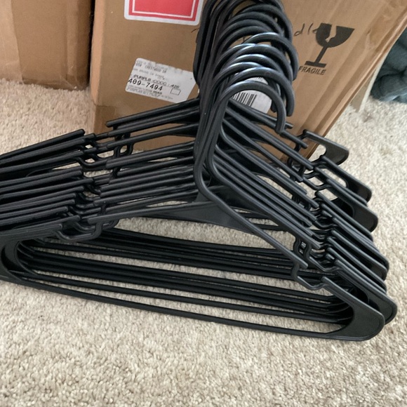 Bed Bath & Beyond Other - Black Plastic Clothes Hangers